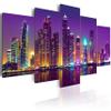 artgeist Textured Canvas Wall Art New York 80x40 in - 5pcs Painting Canvas Prints Picture Artwork Image Framed Contemporary Modern Photo Wall Home d-C-0024-b-n view 1