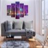 artgeist Textured Canvas Wall Art New York 80x40 in - 5pcs Painting Canvas Prints Picture Artwork Image Framed Contemporary Modern Photo Wall Home d-C-0024-b-n view 2