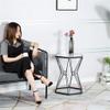 CGF Coffee Table Polygon Side End Table Coffee Table Small Coffee Side Tables with Black Metal Legsfor Living Room Bedroom with Marble Top  view 2