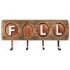 Northlight Fall Pumpkin Keyholder Harvest Wooden Wall Sign - 20" view 1