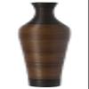 39-Inch Tall Standing Designer Floor Vase - Durable Artificial Rattan - Elegant Two-Tone Dark Brown Finish - Ideal Decor Accent for Living Room, Bedroom, Entryway - Stylish Home Decor Statement Piece view 3