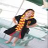 Jay Franco Harry Potter Gryffindor Kids Bath/Pool/Beach Hooded Poncho - Super Soft & Absorbent Cotton Towel, Measures 28 x 28 Inches (Official Harry Potter Product) view 4