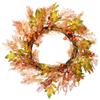 Berry, Caspia and Two-Toned Autumn Leaves Artificial Fall Harvest Wreath - 24" view 1