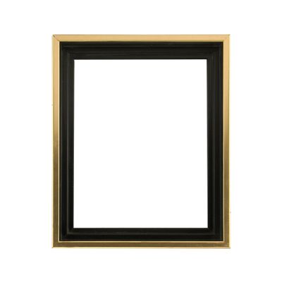 Creative Mark Illusions Floater Frame For 3/4" Deep Canvases - 11x14 Gold/Walnut - No Glass or Backing - Wood Composite Floating Illusion Frame for Canvas Paintings- With Hanging Hardware