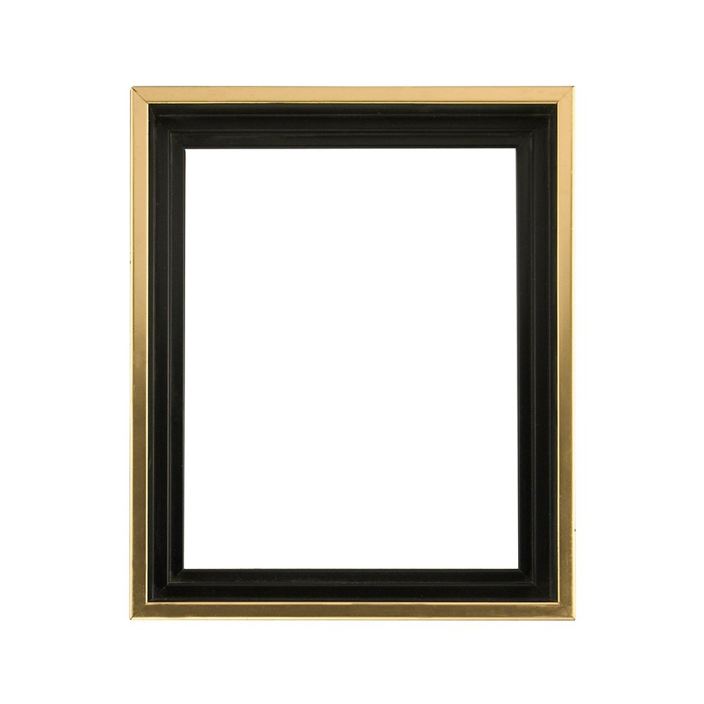Creative Mark Illusions Floater Frame For 3/4" Deep Canvases - 11x14 Gold/Walnut - No Glass or Backing - Wood Composite Floating Illusion Frame for Canvas Paintings- With Hanging Hardware