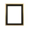 Creative Mark Illusions Floater Frame For 3/4" Deep Canvases - 11x14 Gold/Walnut - No Glass or Backing - Wood Composite Floating Illusion Frame for Canvas Paintings- With Hanging Hardware view 1