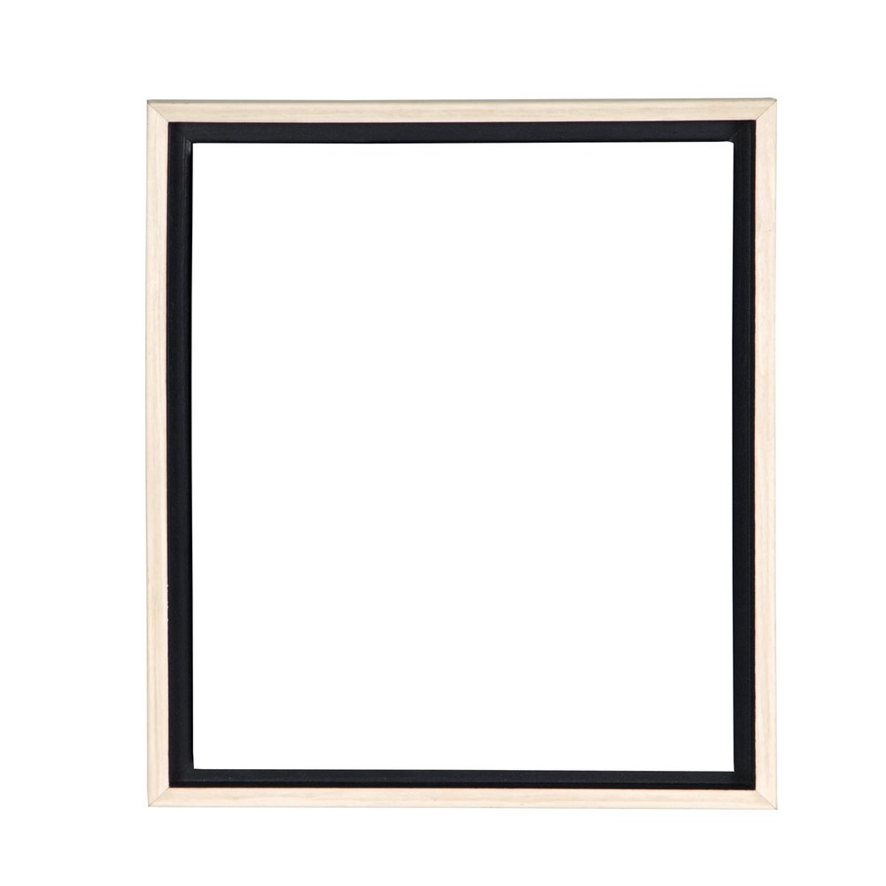Creative Mark Illusions Floater Frame For 3/4" Deep Canvases - 12x12 Natural - No Glass or Backing - Wood Composite Floating Illusion Frame for Canvas Paintings- With Hanging Hardware