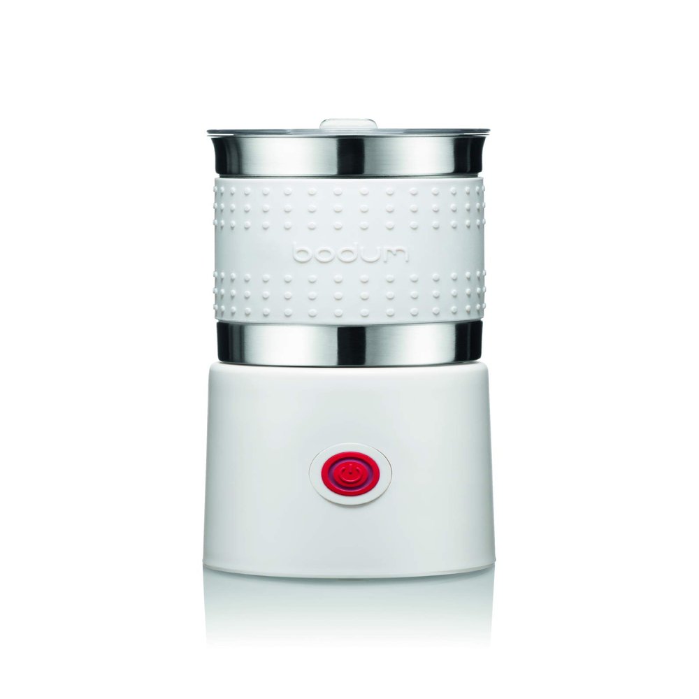 Bistro 13.5oz Bistro Barista Electric Milk Frother, Automatic Temperature Control, Boil-Dry Protection, White