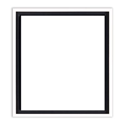 Creative Mark Illusions Floater Frame For 3/4" Deep Canvases - 11x14 White - No Glass or Backing - Wood Composite Floating Illusion Frame for Canvas Paintings- With Hanging Hardware
