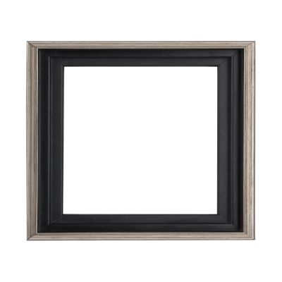 Creative Mark Illusions Floater Frame For 3/4" Deep Canvases - 16x20 Antique Silver - No Glass or Backing - Wood Composite Floating Illusion Frame for Canvas Paintings- With Hanging Hardware