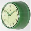 Infinity Instruments LTD. Retro 9 inch Silent Sweep Non-Ticking Mid Century Modern Kitchen Diner Wall Clock Quartz Movement Retro Wall Clock Decorative (Green) view 3