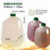 [25 PACK] Empty Plastic Gallon Juice Bottles with Tamper Evident Caps 128 OZ - Smoothie Bottles - Ideal for Juices, Milk, Smoothies, Picnic's and even Meal Prep by EcoQuality Juice Containers view 3