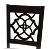 Baxton Studio Renaud 2-Piece Dining Chair Set - Grey Fabric Upholstered With Dark Brown Finished Wood view 4