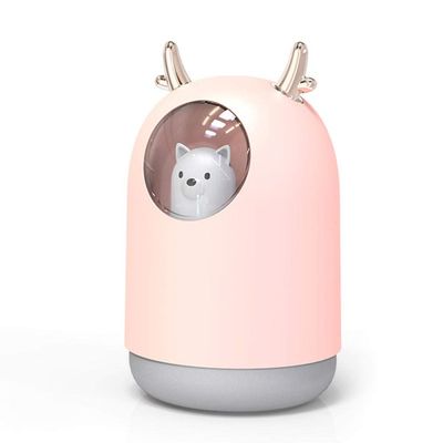 For Bedroom Home Mist Humidifiers For Usb Indoor Smart Night Light Humidifier, Air Humidifier, Small Household Purifying Air And Heavy Fog Night Light-Pink