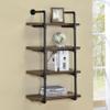 Coaster Home Furnishings Elmcrest 24-inch 4-Shelf Wall Bookshelf Rustic Oak 804426 view 2
