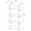 Coaster Home Furnishings Elmcrest 24-inch 4-Shelf Wall Bookshelf Rustic Oak 804426 view 3