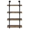 Coaster Home Furnishings Elmcrest 24-inch 4-Shelf Wall Bookshelf Rustic Oak 804426 view 4