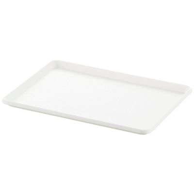 SANKA NIB-PSWH InBox, Storage Box, Plate (For Lid and Tray), Small, White, (W x D x H): 10.4 x 7.6 x 0.6 inches (26.5 x 19.3 x 1.5 cm), Perfect Fit for Color Box, 3-Way Handle, Stackable, Stylish, Drawer, Made in Japan