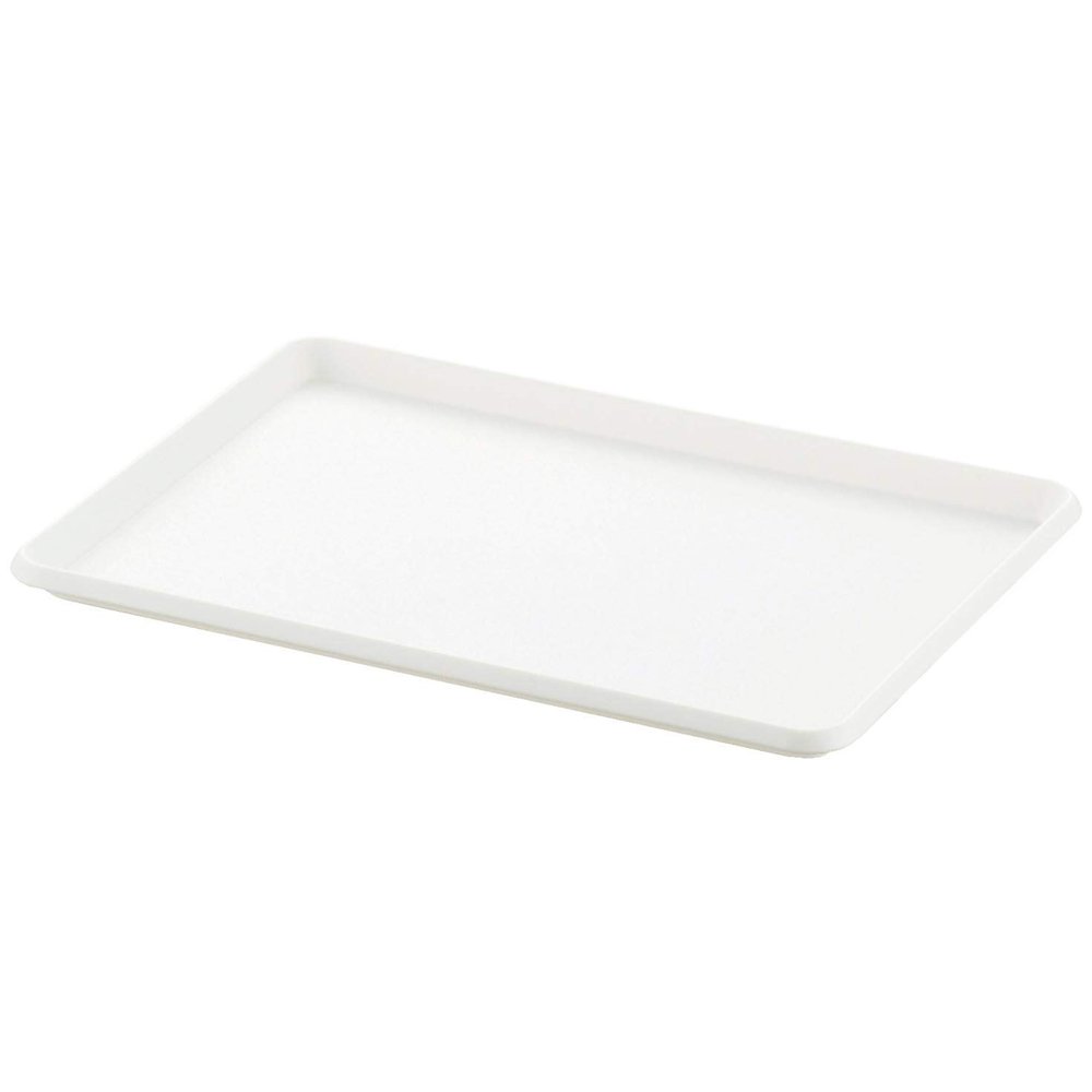 SANKA NIB-PSWH InBox, Storage Box, Plate (For Lid and Tray), Small, White, (W x D x H): 10.4 x 7.6 x 0.6 inches (26.5 x 19.3 x 1.5 cm), Perfect Fit for Color Box, 3-Way Handle, Stackable, Stylish, Drawer, Made in Japan