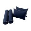Prolinemax Style 4 - Mattress & Pillow Bolster Cushion for Outdoor Indoor Daybed Porch Swing Bed Contrast Trim Twin-XL Size AD101 | Covers ONLY | view 3