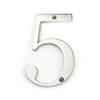 4 Inch Satin Nickel Material Door Plates Digital 0-9 Hotel Anti-drawing Zinc Alloy Building Door Number Floor Number Hotel Number (Color : Number5) view 2