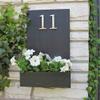 4 Inch Satin Nickel Material Door Plates Digital 0-9 Hotel Anti-drawing Zinc Alloy Building Door Number Floor Number Hotel Number (Color : Number5) view 3
