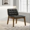 Coaster Home Furnishings - Redbridge - Wood & Faux Leather - Armless Dining Chairs with Tufted Faux Leather Upholstery - Home Kitchen & Dining Room - Set of 2 - Walnut - 106596 view 2