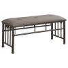 Coaster Home Furnishings - Livingston - Upholstered Bench with Padded Seat Cushion and Steel Tubing Construction - Transitional - Bedroom and Entryway - Brown and Bronze - 301396 view 1