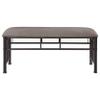 Coaster Home Furnishings - Livingston - Upholstered Bench with Padded Seat Cushion and Steel Tubing Construction - Transitional - Bedroom and Entryway - Brown and Bronze - 301396 view 4