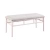 Coaster Home Furnishings Massi Tufted Upholstered Powder Pink and Ivory Bench (401156) view 1