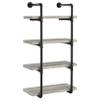 Coaster Home Furnishings Elmcrest 24-inch 4-Shelf Wall Bookshelf Grey Driftwood 804416 view 1