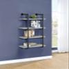 Coaster Home Furnishings Elmcrest 24-inch 4-Shelf Wall Bookshelf Grey Driftwood 804416 view 2