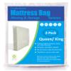ComfortHome Mattress Bag for Moving and Storage, Medium Weight, Fits Queen and King Size Mattress, 2 Pack view 1