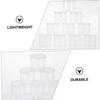 Baluue 10pcs Plastic Round Storage Boxes with Lids Lightweight Organizers for Pads and Small Items for Home Use and Travel view 3