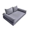 MH GLOBAL 5PC Contrast Pipe Outdoor Daybed Mattress Bolster Pillow Fitted Sheet Cover Only Style4 Twin-XL Size AD001 view 1