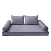 MH GLOBAL 5PC Contrast Pipe Outdoor Daybed Mattress Bolster Pillow Fitted Sheet Cover Only Style4 Twin-XL Size AD001 view 2