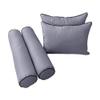 MH GLOBAL 5PC Contrast Pipe Outdoor Daybed Mattress Bolster Pillow Fitted Sheet Cover Only Style4 Twin-XL Size AD001 view 3