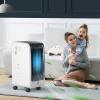GOFLAME Evaporative Air Cooler, Bladeless Fan with 3 Mode and 3 Wind Speed Settings, Air Humidifier with 6L Water Tank, Quiet Operation, 8-hour Time Setting w/Remote Control, Ideal for Home and Office view 2