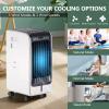 GOFLAME Evaporative Air Cooler, Bladeless Fan with 3 Mode and 3 Wind Speed Settings, Air Humidifier with 6L Water Tank, Quiet Operation, 8-hour Time Setting w/Remote Control, Ideal for Home and Office view 3