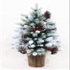 HOLIDAY STUFF 3' Potted Frosted Winter Spruce Tabletop Flocked Artificial Christmas Tree Pre-lit (3 Ft) view 1