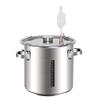 YUEWO 12-160L Fermentation Barrel Wine Barrel 201 Stainless Steel Fermentation Tank Wine Steaming Wine Storage Bucket (22L) view 1