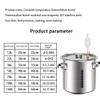 YUEWO 12-160L Fermentation Barrel Wine Barrel 201 Stainless Steel Fermentation Tank Wine Steaming Wine Storage Bucket (22L) view 2