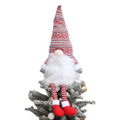 Gnome Christmas Tree Topper,Gnome Christmas Ornaments Santa Gnomes Plush Party Decoration Ornament Supplies