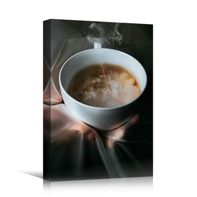 SIGNWIN Canvas Wall Art Coffee Coffee Drinks Farmhouse/Country Kitchen Multicolor Photography Relax/Calm - 24x36 inches