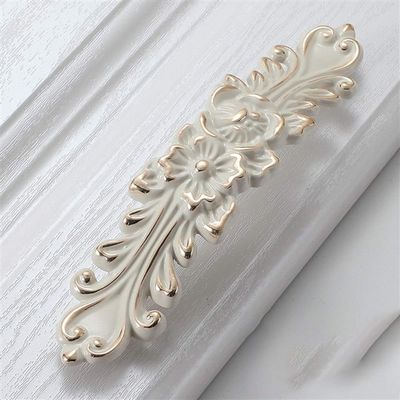 Geeyu ZHaonan-Dressing Table Handle, Cupboard Zinc Alloy Furniture Handle,Lvory White Door Handles Knobs for Cabinet Kitchen, Dresser Drawer Cabinet Handle, Indoor Hardware (Color : 935 128mm)