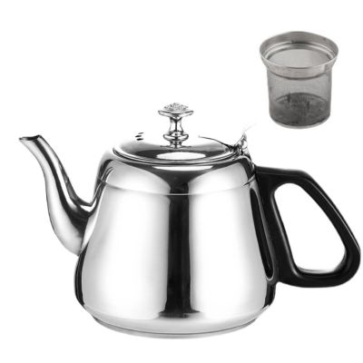 2 Liter Teapot with Infuser, Stainless Steel Tea Water Kettle for Stovetop Gas Stoves Induction Cookers