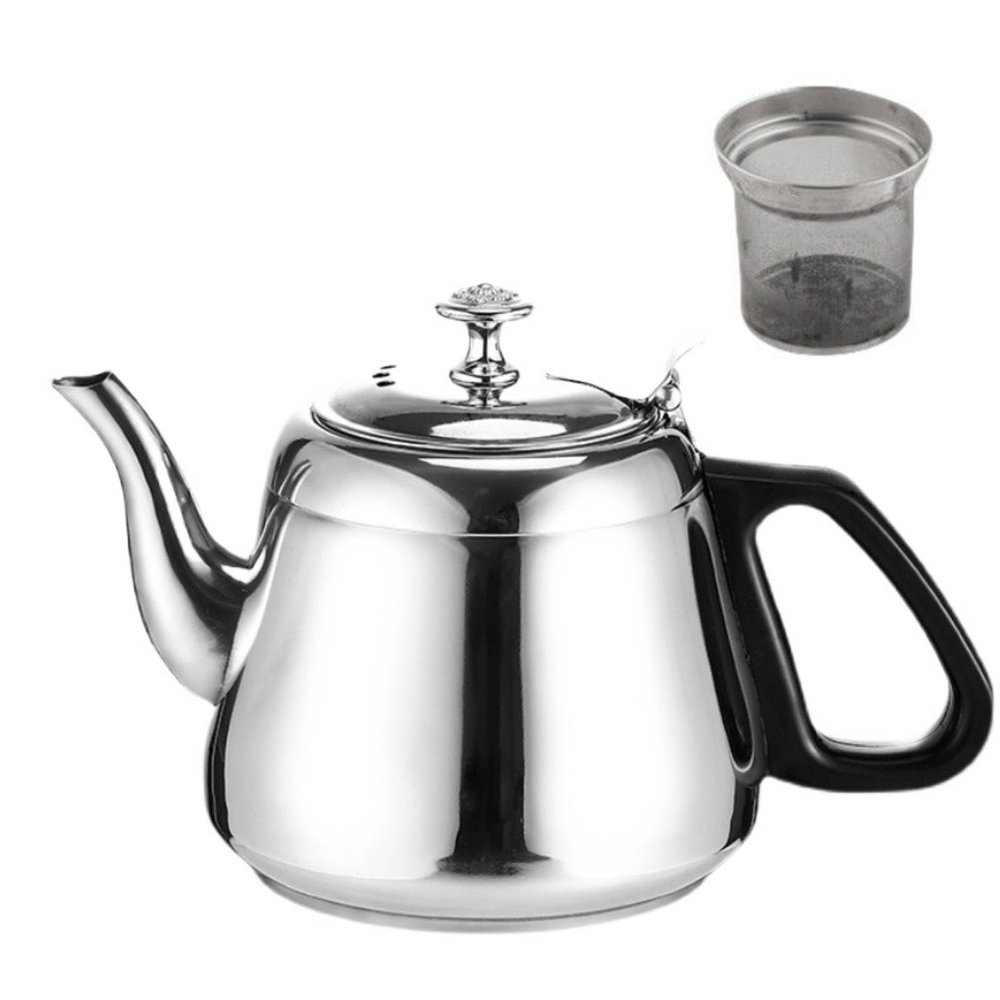 2 Liter Teapot with Infuser, Stainless Steel Tea Water Kettle for Stovetop Gas Stoves Induction Cookers