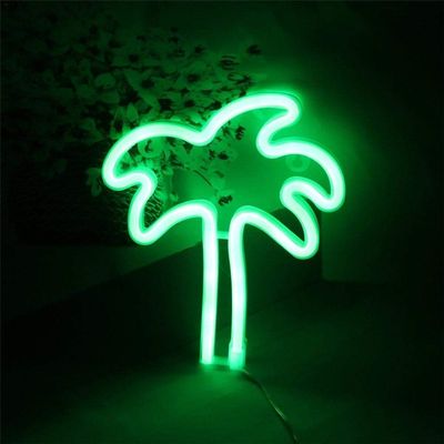 Duoer LED Neon Lights Palm Tree Cactus Christmas Tree Lights USB Lamp Decorations for Bedroom Birthday Party Holiday Home Decor Lamp (Lampshade Color : Coconut Tree)