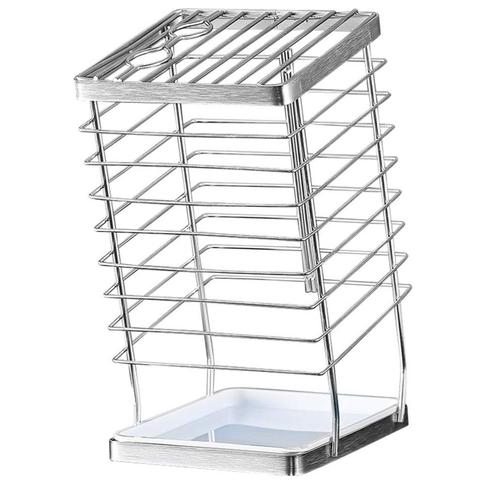 04 Kitchen Knife Holder Kitchen Storage Rack Large Capacity Cutlery Organizer Safe
