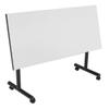 Regency Kobe 48 x 30 in. Flip-Top Training & Nesting Table Mobile Folding Classroom & Training Room Table with Locking Casters, Space-Saving Flip Design, Durable Laminate Worksurface (White) view 2